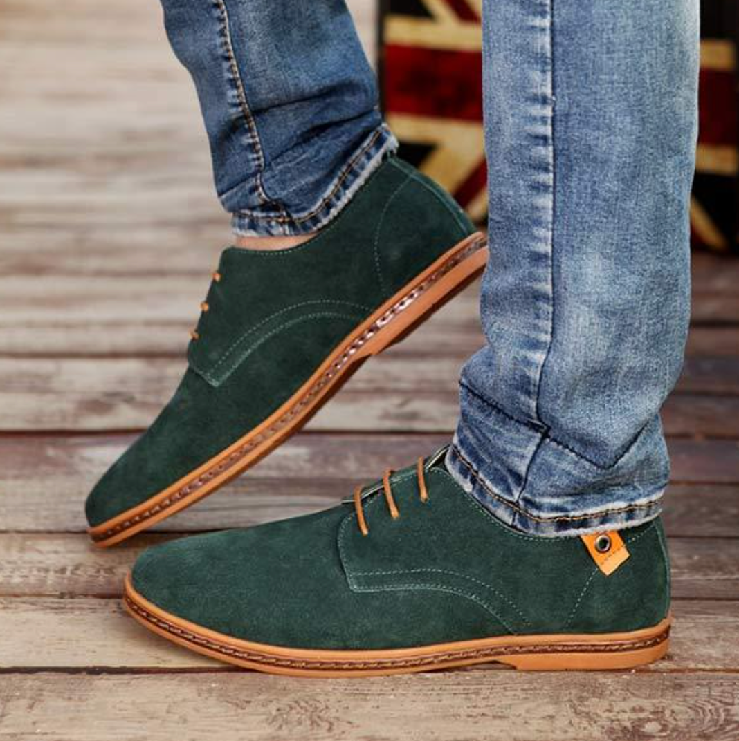 Krythas | Premium Suède Leren Herenschoenen - Elegante Geklede Schoenen