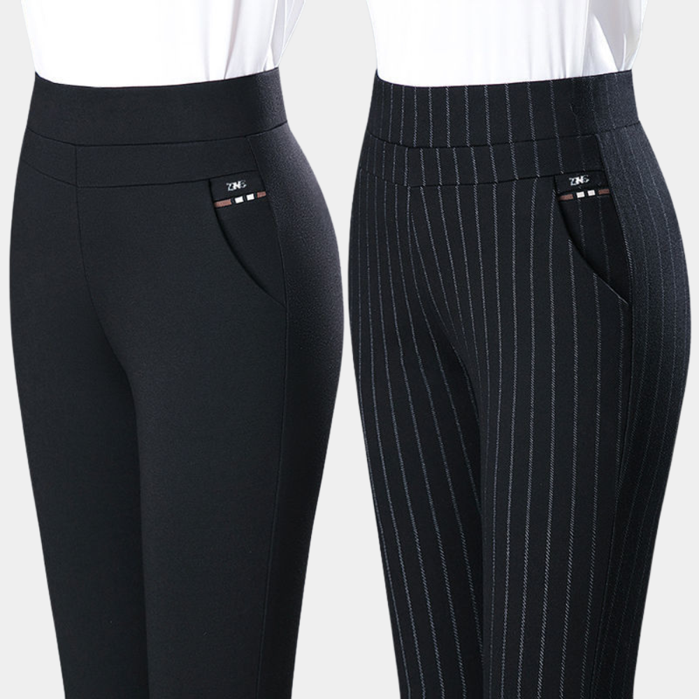 Biljana | Dames Hoge Taille Stretchbroek - Comfortabele Skinny Fit Pantalon
