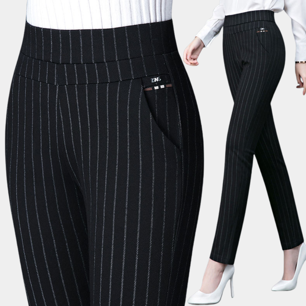 Biljana | Dames Hoge Taille Stretchbroek - Comfortabele Skinny Fit Pantalon