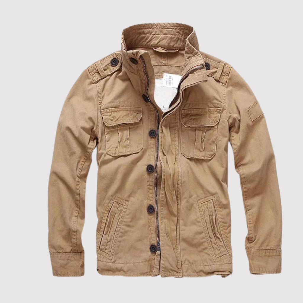 Geyric | Klassiek denim jack voor heren – ritssluiting, casual streetwear, lichtgewicht spijkerjasje