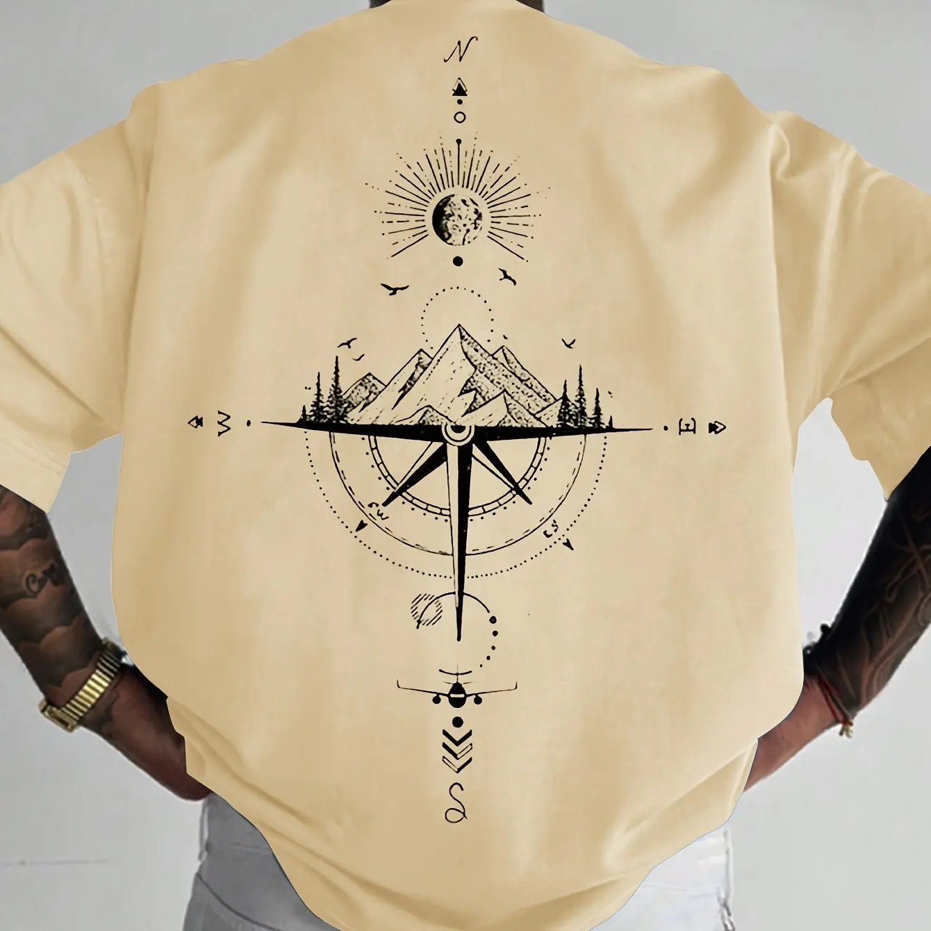 Errol | Oversized T-shirt - Minimalistisch grafisch T-shirt - Casual straatkleding