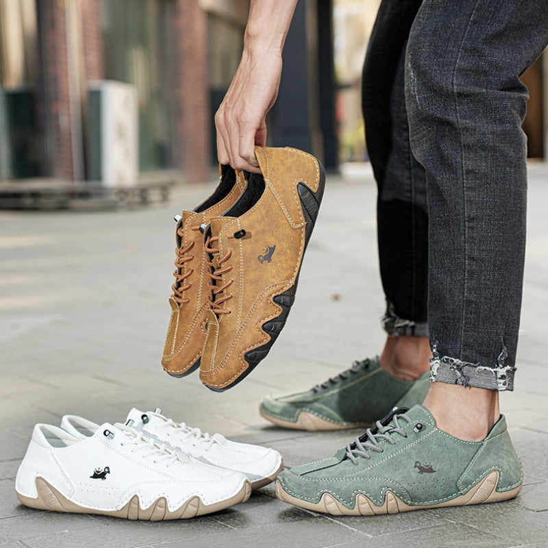 BareStep | Unisex leren barefootschoenen – Comfortabele minimalistische schoenen voor mannen en vrouwen