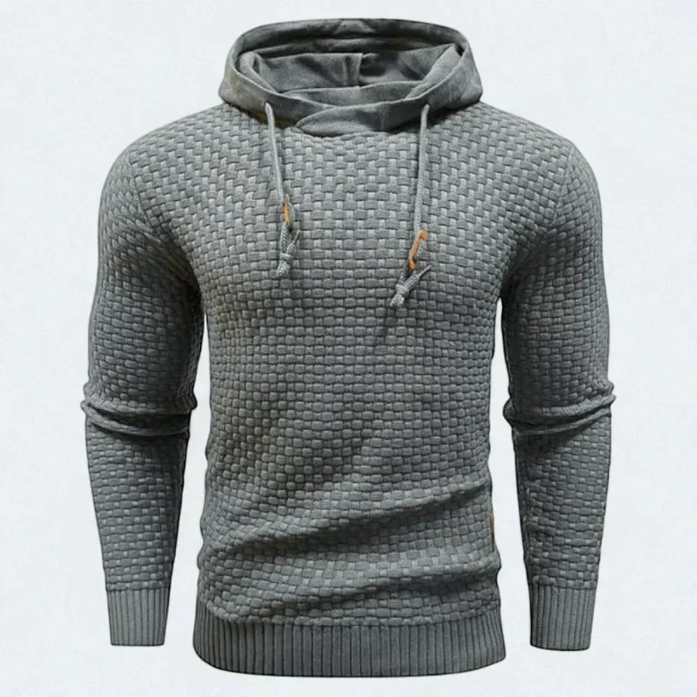 Arixen | Wintertrui met capuchon voor heren – Casual, relaxte gebreide pullover