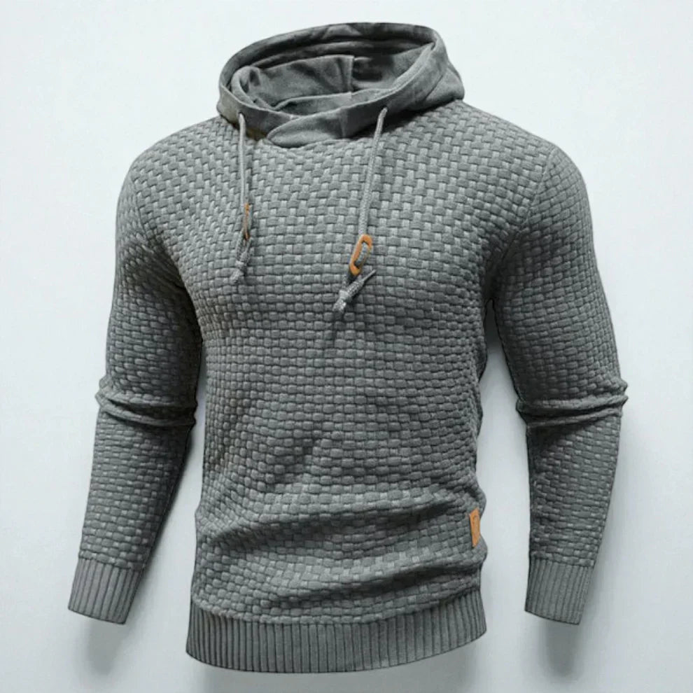 Arixen | Wintertrui met capuchon voor heren – Casual, relaxte gebreide pullover
