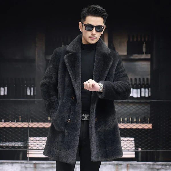 Noctis | Omkeerbare winterjas voor heren – Zacht imitatiebont, comfortabele warme bovenkleding