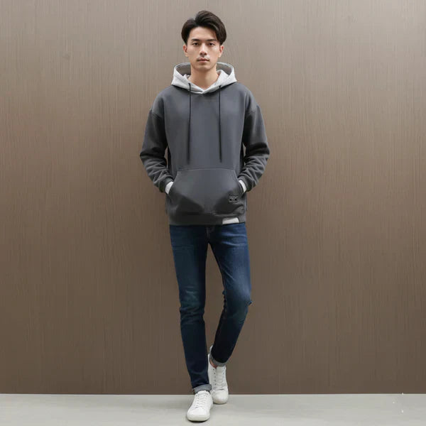 Ulvric | Oversized hoodiejas voor heren met trekkoord