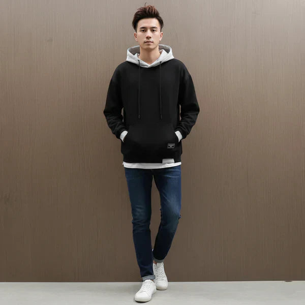 Ulvric | Oversized hoodiejas voor heren met trekkoord
