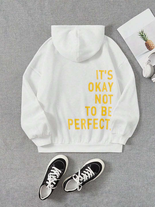 Isaelle | Hoodie met letterprint voor dames – Casual sweatshirt met lange mouwen voor dagelijks gebruik