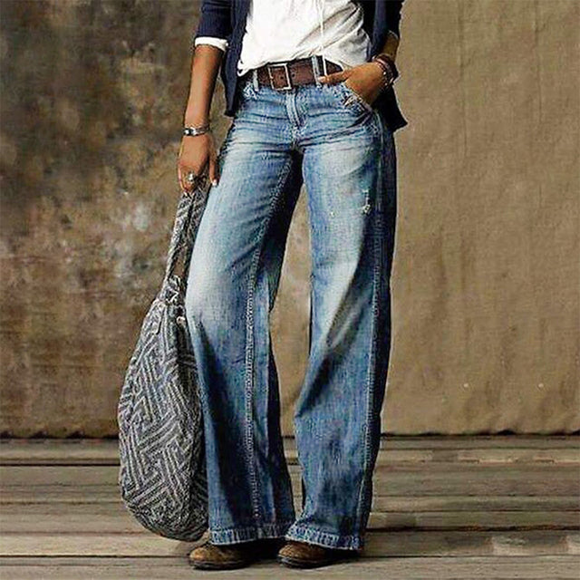 Jylindra | Rechte Jeans voor dames - Stijlvolle denimbroek voor dagelijks gebruik