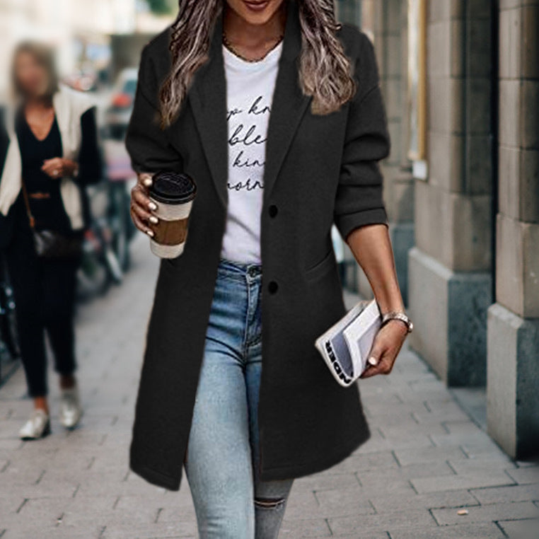 Lyara | Gezellige wollen jas voor dames – Warm en elegant