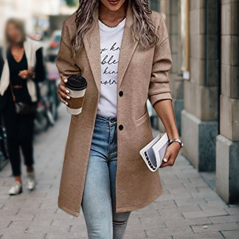 Lyara | Gezellige wollen jas voor dames – Warm en elegant
