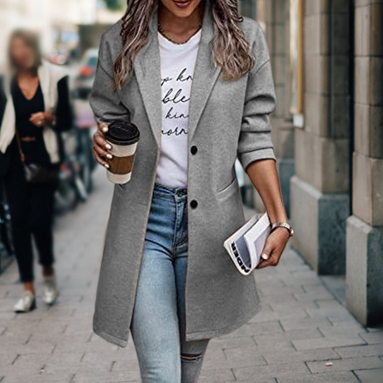 Lyara | Gezellige wollen jas voor dames – Warm en elegant