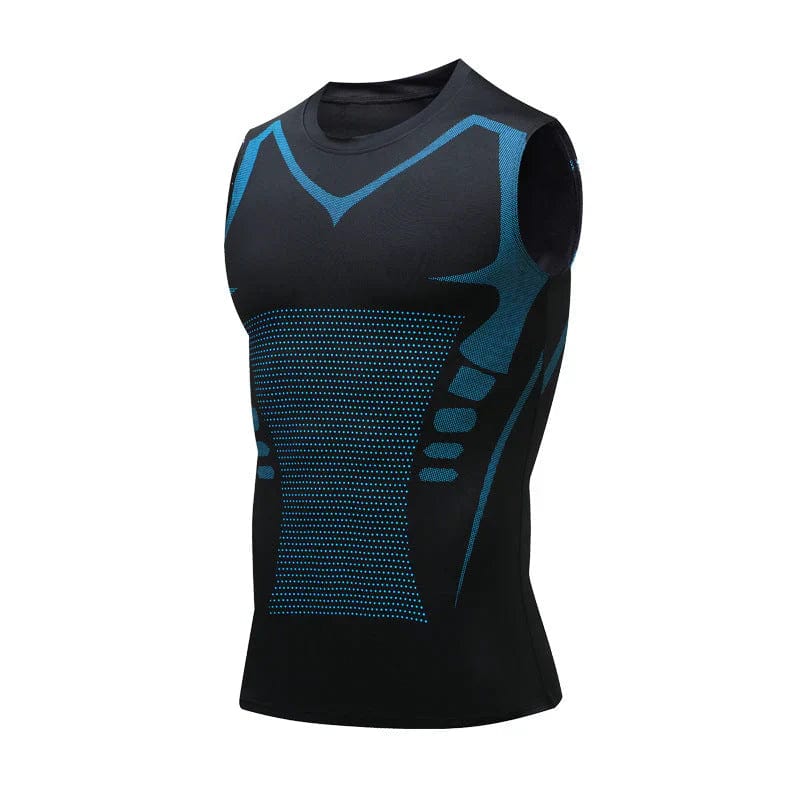 CoreSculpt | Débardeur amincissant de compression pour homme - Sans manches, idéal pour la salle de sport, la posture et le maintien du ventre 
