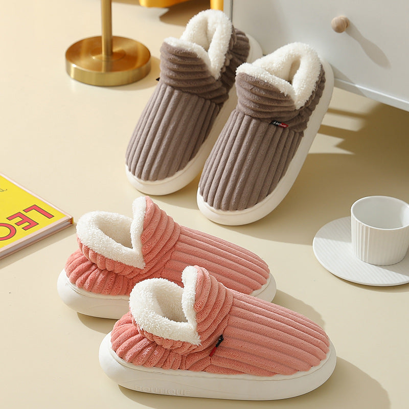 CozyToes | Pluche gevoerde winterslippers - warm, zacht, comfortabel schoeisel voor binnen & thuis