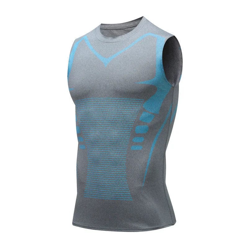 CoreSculpt | Débardeur amincissant de compression pour homme - Sans manches, idéal pour la salle de sport, la posture et le maintien du ventre 