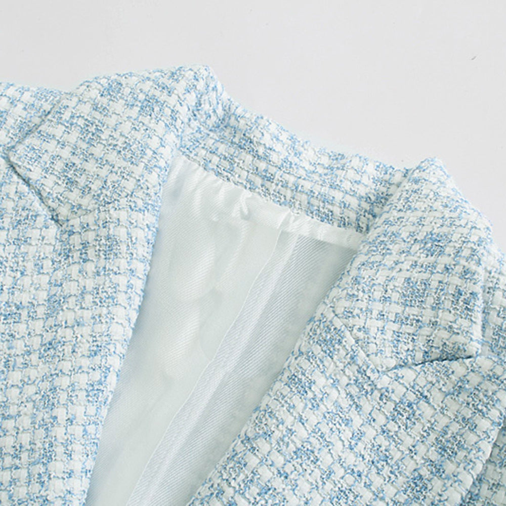 Roseline | Women's oversized tweed double-breasted blazer