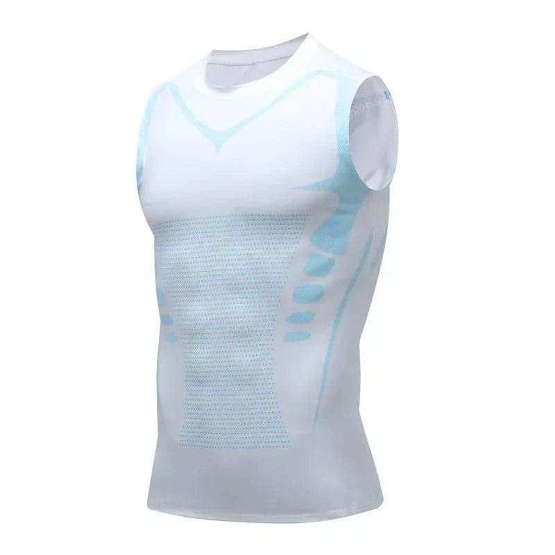 CoreSculpt | Débardeur amincissant de compression pour homme - Sans manches, idéal pour la salle de sport, la posture et le maintien du ventre 
