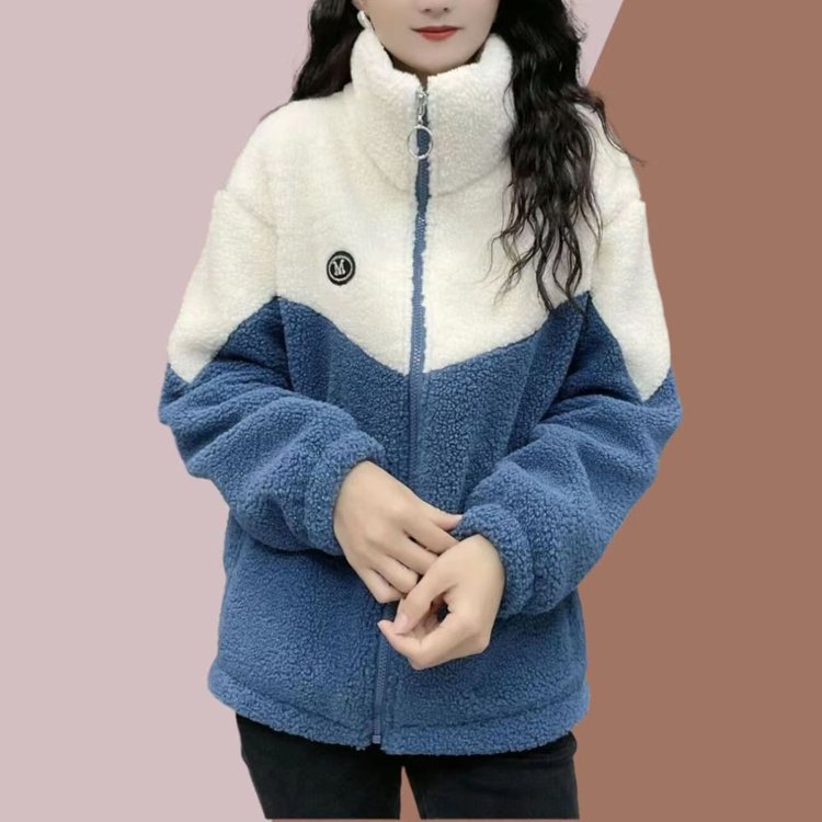 Callen | Teddy fleece jas voor dames – opstaande kraag, zachte en warme winterjas