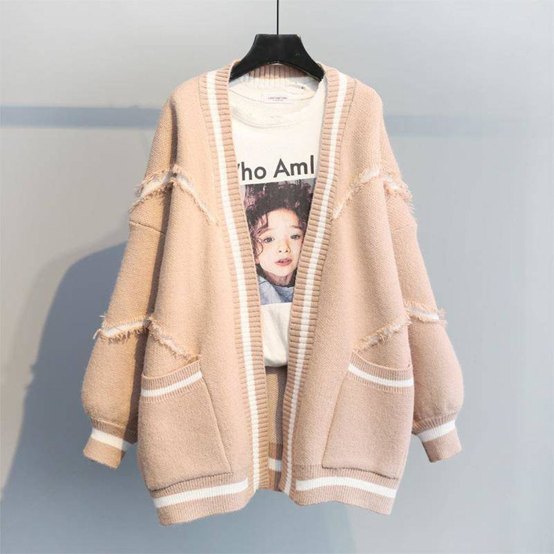 Freesia | Oversized gebreid damesvest, knusse gebreide trui voor casual kleding