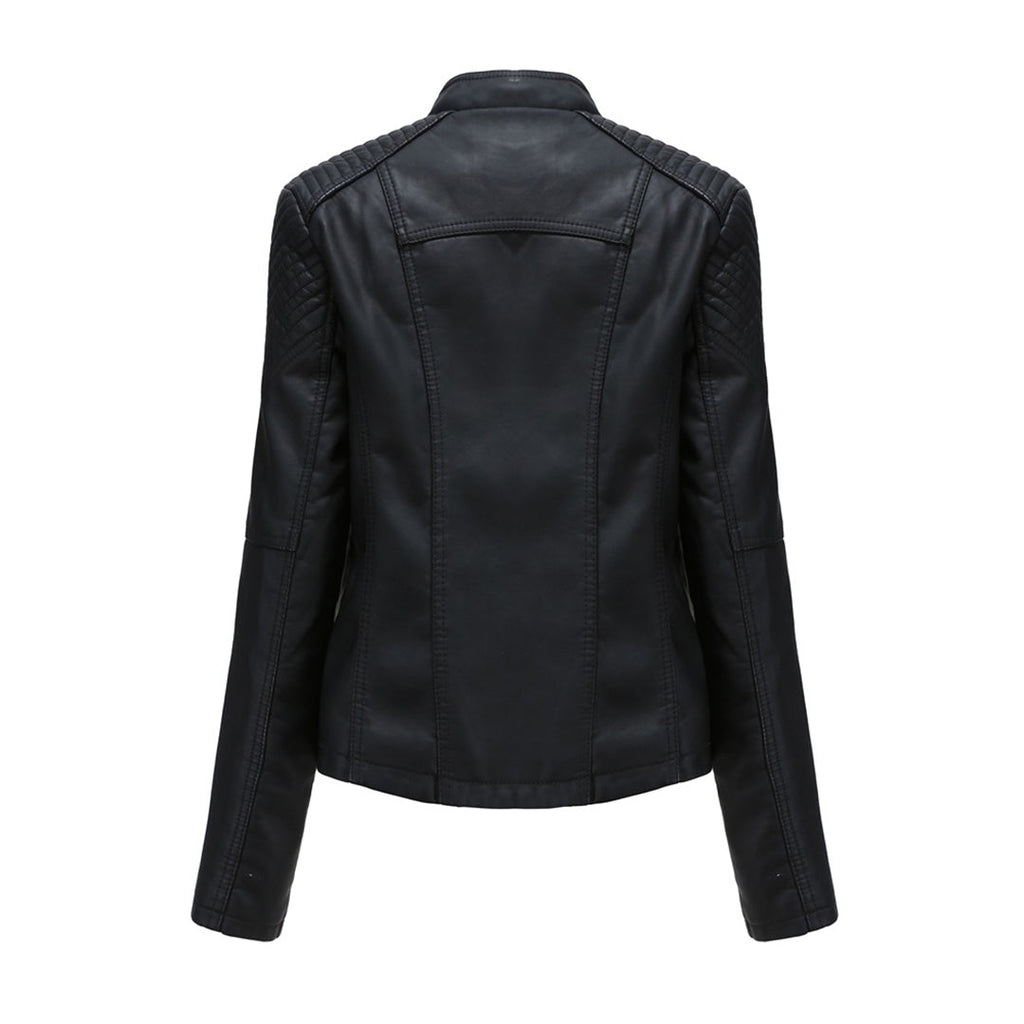 Florenza | Leren motorjack voor dames – Stijlvol motorjack met ritssluiting, lichtgewicht en casual bovenkleding