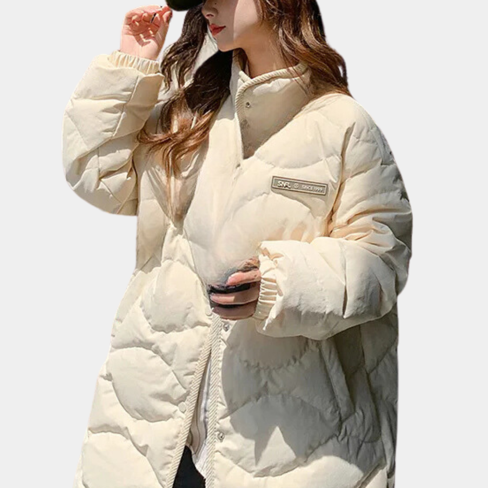 Dwyn | Winterwarme Pufferjas voor dames - Staande kraag, perfect voor koud weer, geïsoleerd, stijlvol en functioneel, ideaal voor dagelijks gebruik