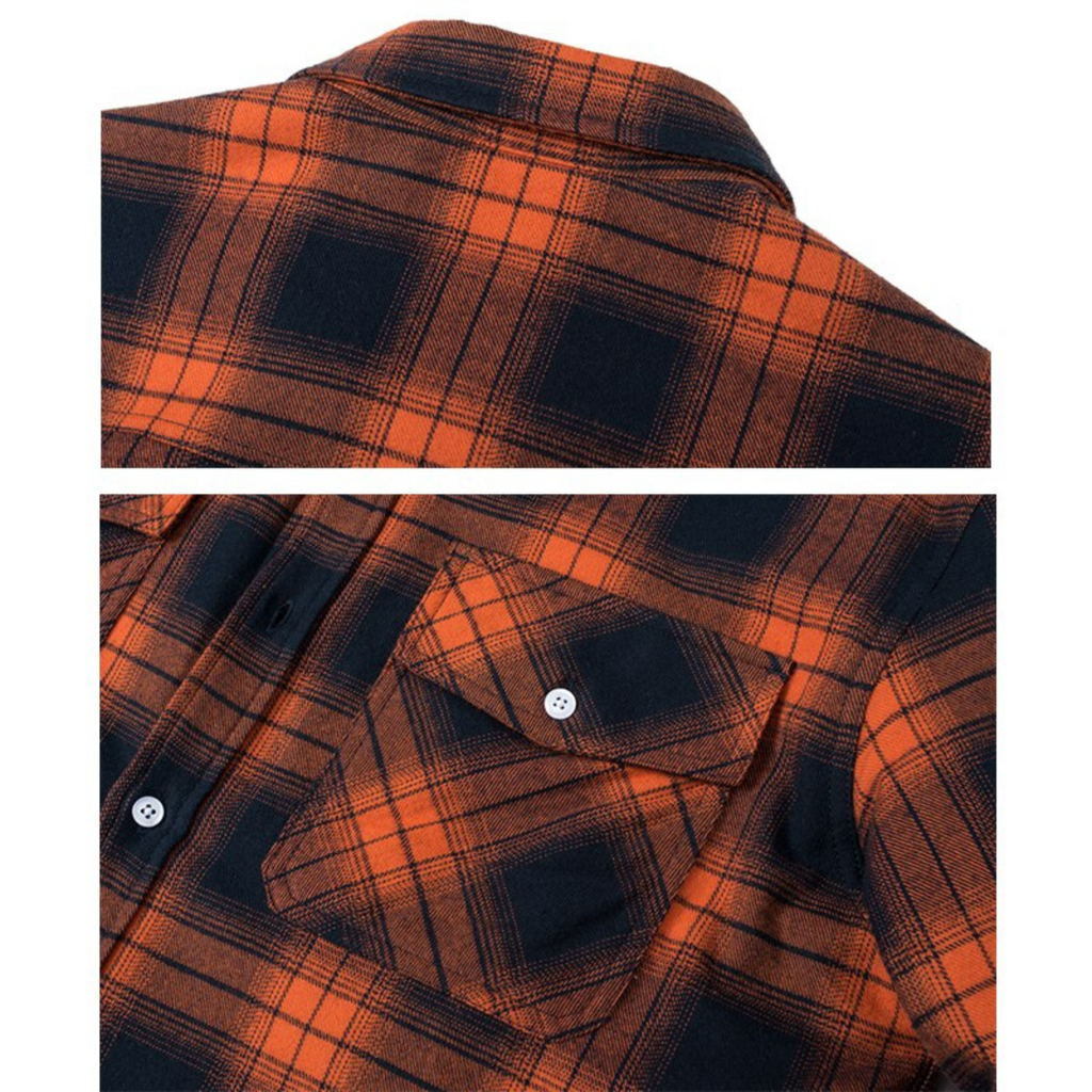 Corvin | Surchemise à carreaux doublée polaire pour homme – Chemise chaude à manches longues et boutons