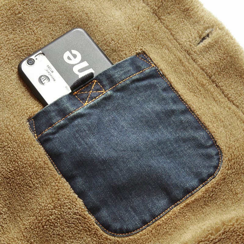 Senn | Fleece gevoerde spijkerjas voor heren – Warme winter spijkerjas voor heren, casual streetstyle