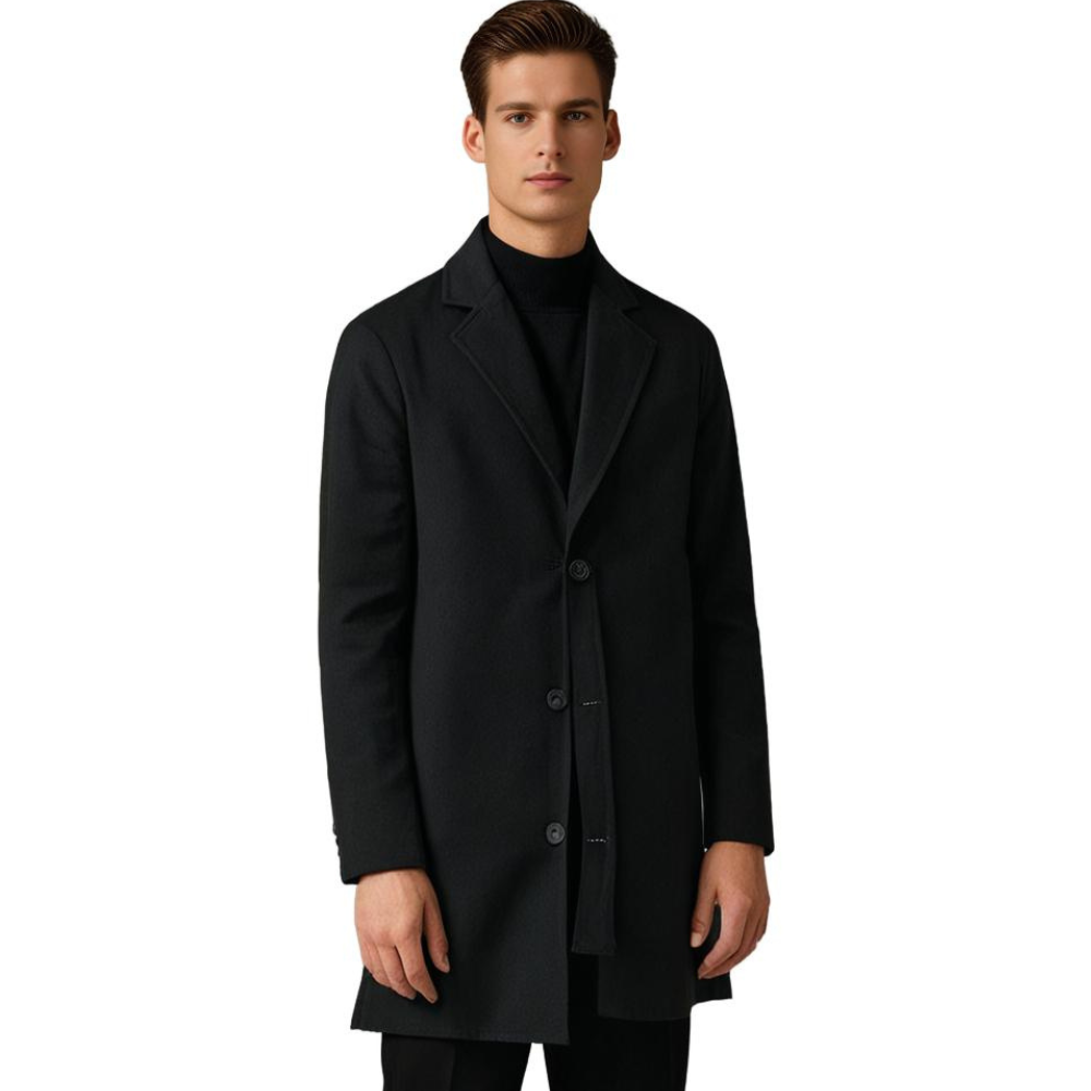 Orvand | Winterjas voor heren – Elegante overjas van wolmix, warme geïsoleerde jas