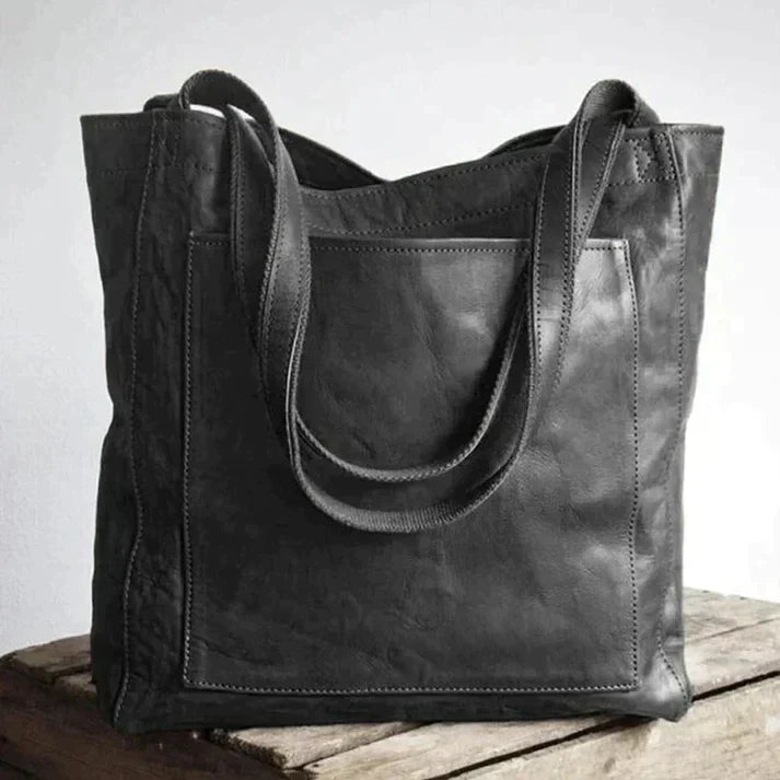TressBag | Damestas van echt leer - grote schoudertas