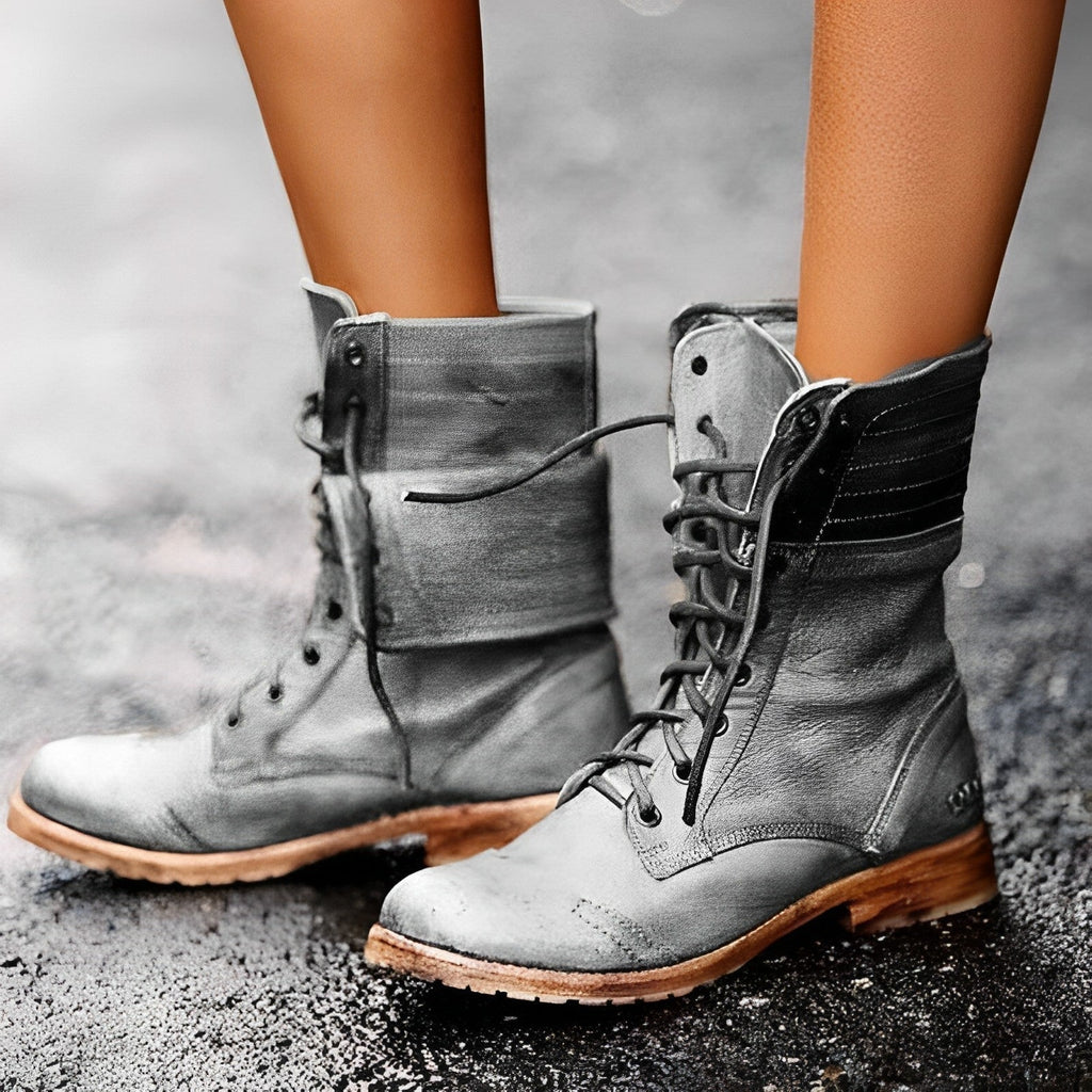 StylaBoot | Leren enkellaarzen voor dames – Duurzaam, comfortabel, slipvast casual- en outdoorschoeisel