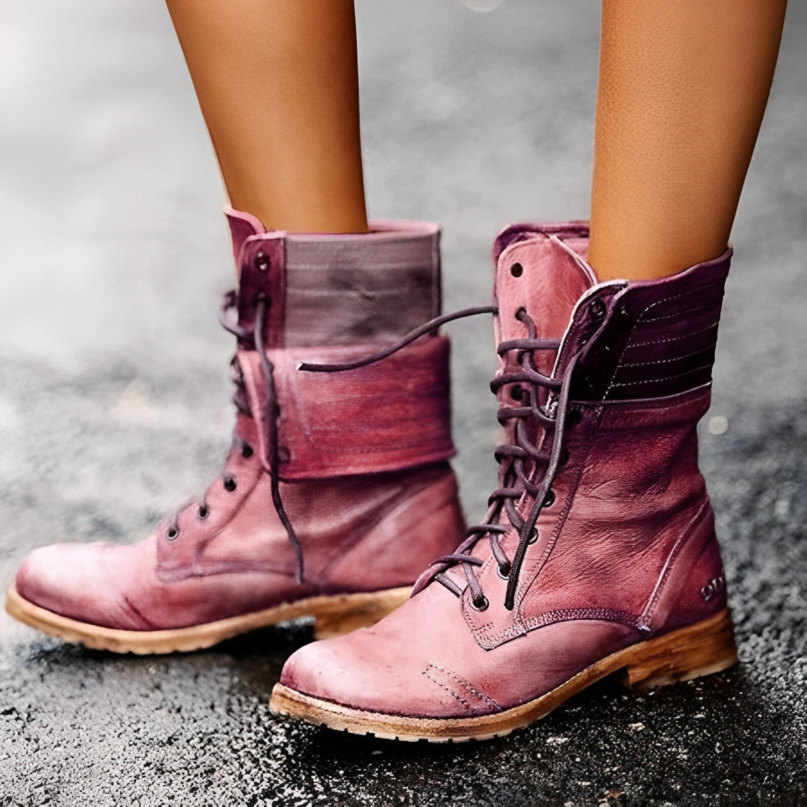 StylaBoot | Leren enkellaarzen voor dames – Duurzaam, comfortabel, slipvast casual- en outdoorschoeisel