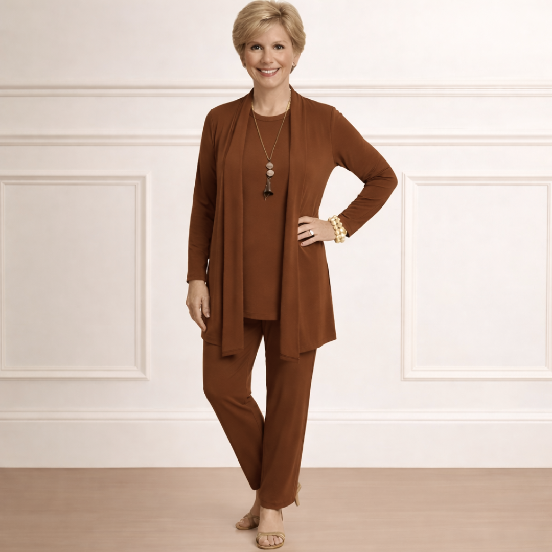 Ovira | Elegante set – Tweedelige outfit voor dames (top en broek)