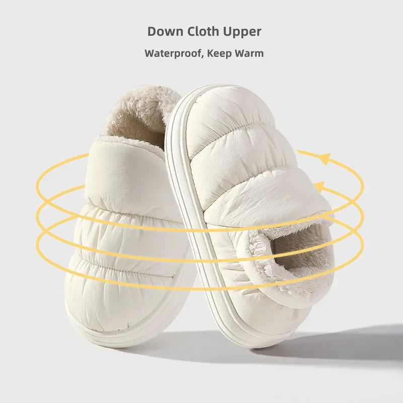 ComfiSlip | Waterdichte antislip pantoffels met pluche voering - Gezellig en comfortabel winterschoeisel