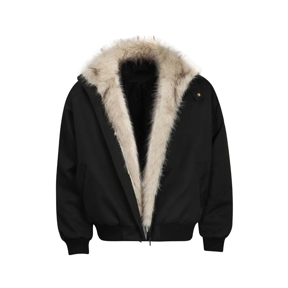 Darian | Heren winterjas met imitatiebont voering - stijlvolle, warme en comfortabele jas voor buiten