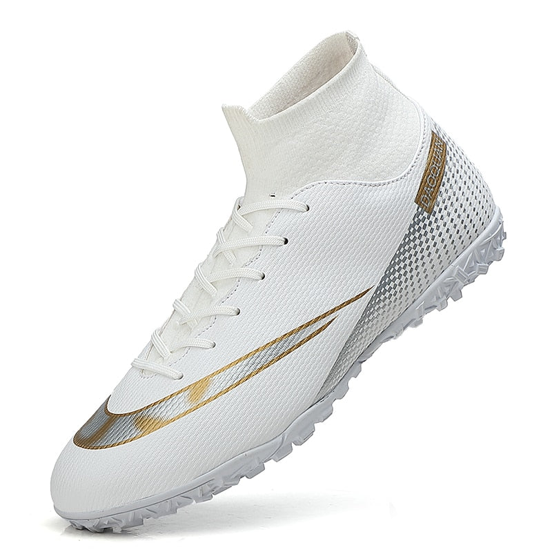 GripStrike | Heren Voetbalschoenen Hoge Enkel - Ademende Outdoor Voetbalschoenen, Antislip Turf Trainers