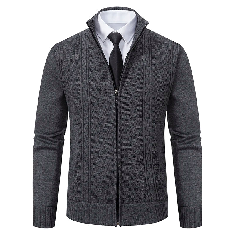 Tarlon | Veste zippée élégante pour homme – col montant, vêtement d'extérieur chic et décontracté.