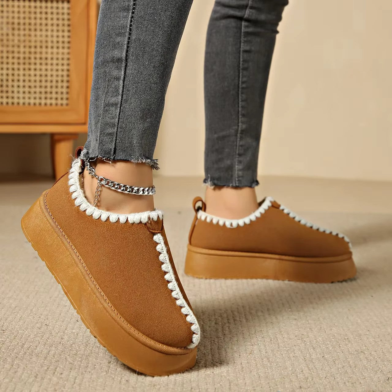 Akira | Winter Platform Sneeuwlaarzen - Warme Slip-On, Waterdicht, Antislipzool