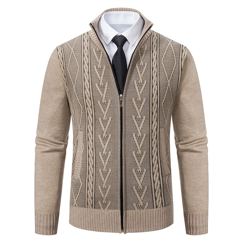 Tarlon | Veste zippée élégante pour homme – col montant, vêtement d'extérieur chic et décontracté.