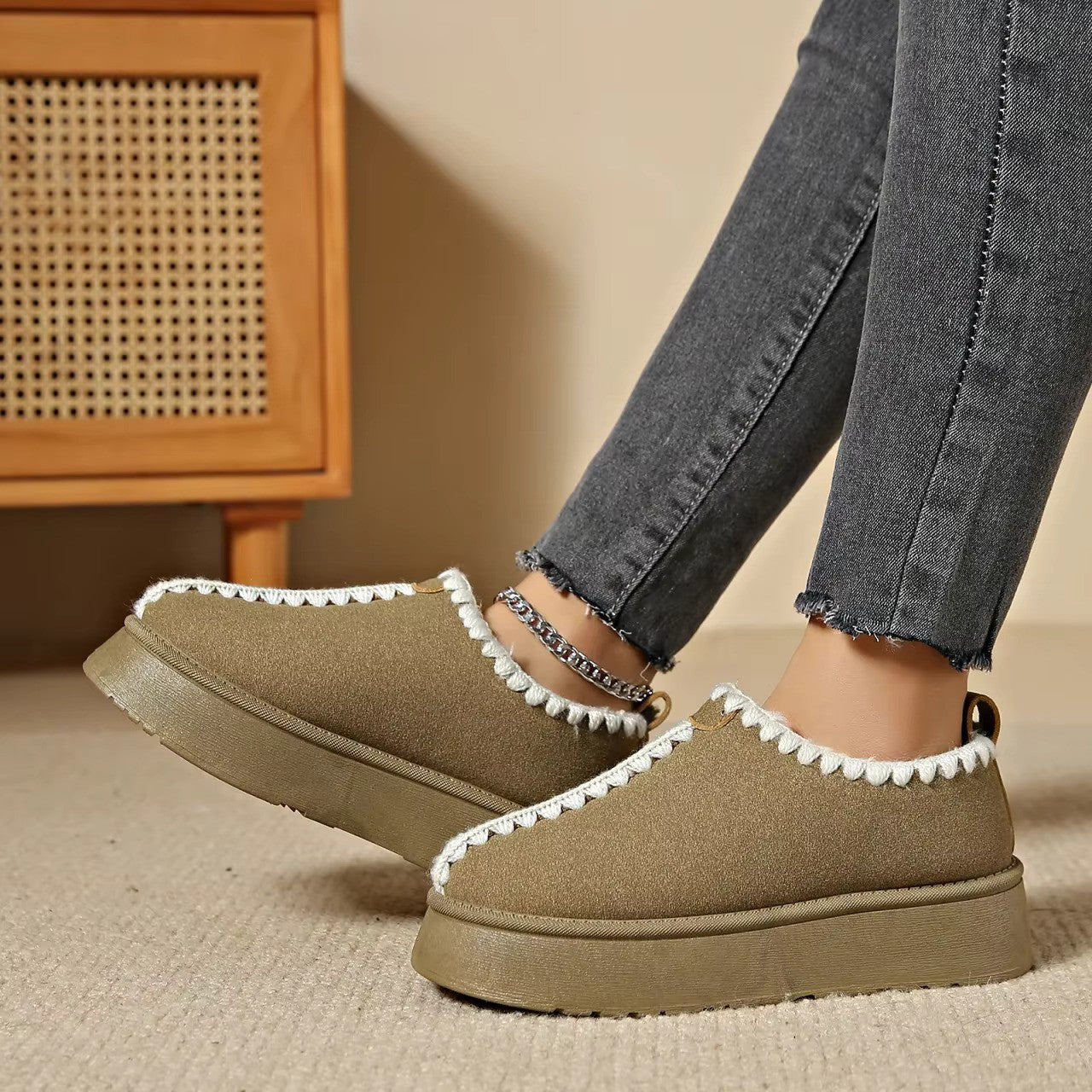 Akira | Winter Platform Sneeuwlaarzen - Warme Slip-On, Waterdicht, Antislipzool