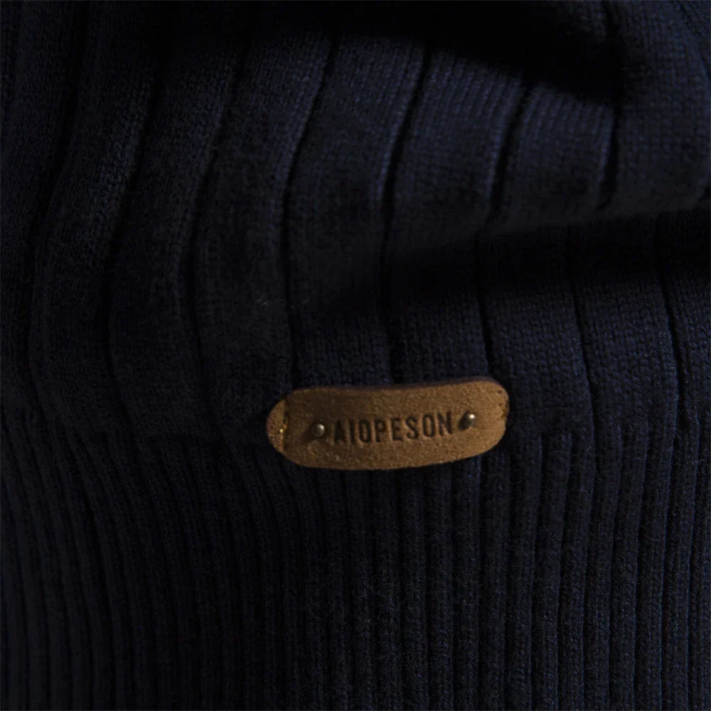 Brannon | Pull d'hiver épais pour homme avec col zippé - Pull décontracté, chaud et confortable pour les temps froids