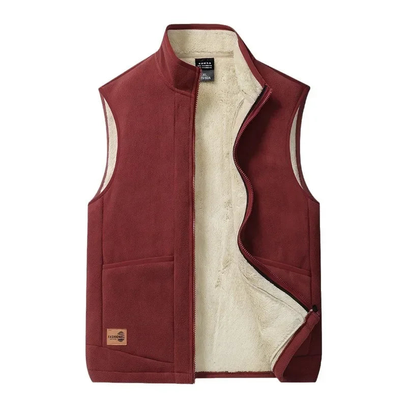 Norric | Gilet chaud sans manches pour homme – Gilet léger doublé polaire
