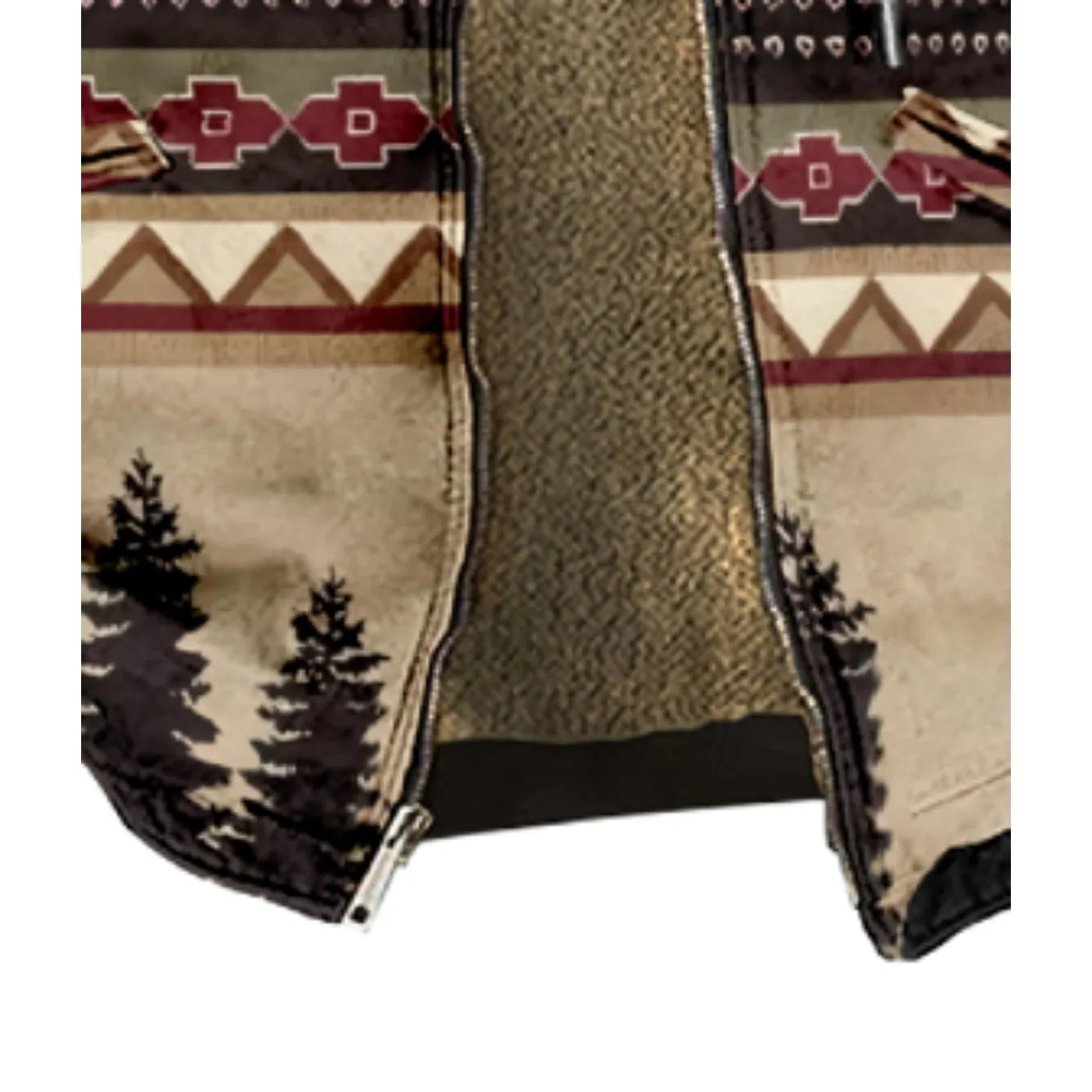 Torben | Herenjas met capuchon en fleecevoering - Aztec print, warme en stijlvolle bovenkleding