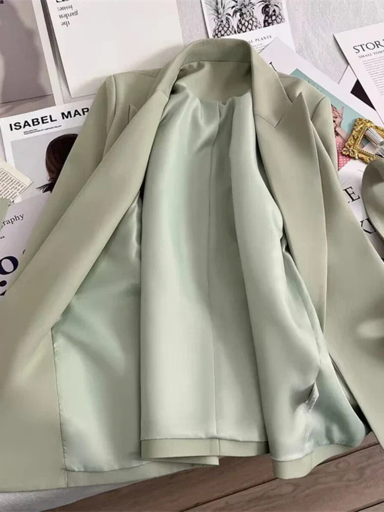 Enina | Elegante damesblazer met strikceintuur – Modern werk- en casual jasje met lange mouwen