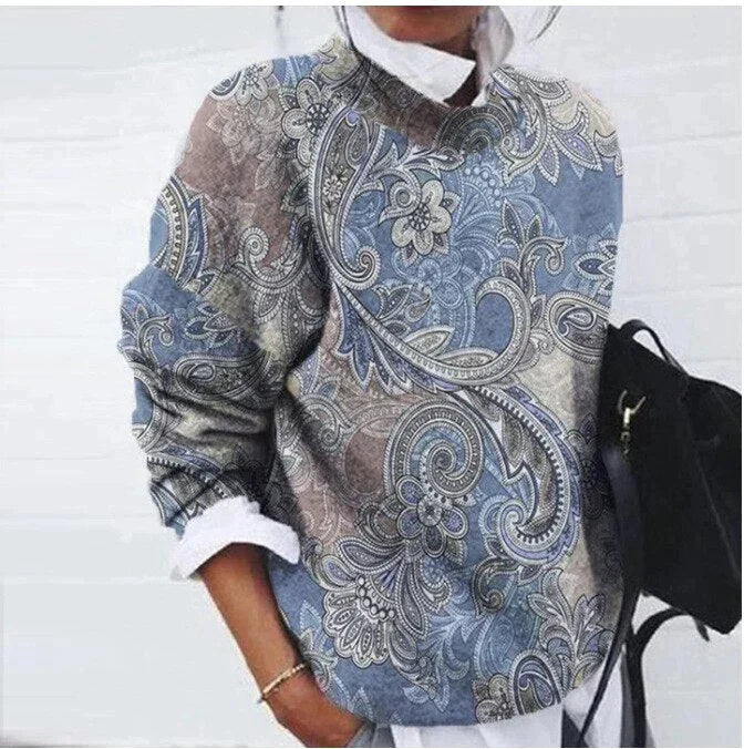 Kairis | Pull imprimé élégant – Haut en maille confortable et stylé pour l'automne et l'hiver