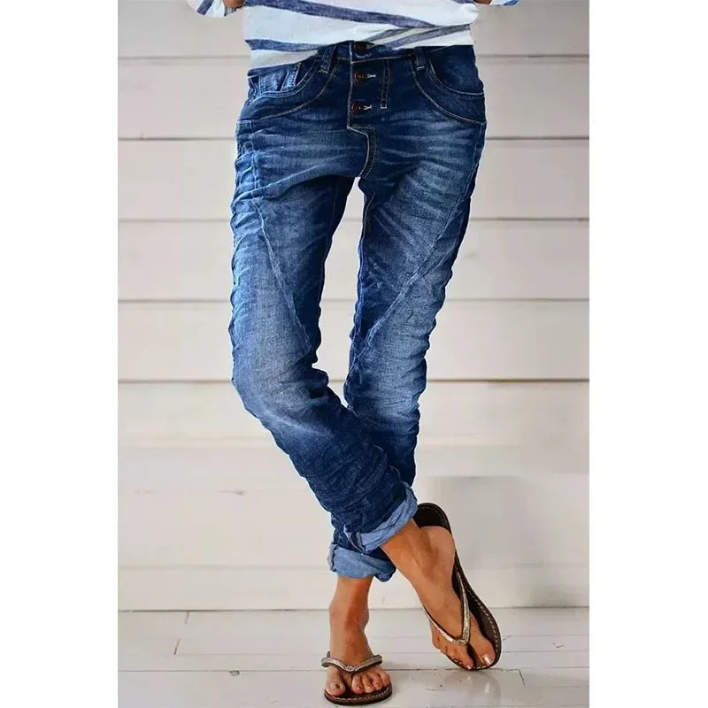 Ulvaria | Stretchdenim broek voor dames – Comfortabele slim fit, casual jeans, zachte en flexibele denim
