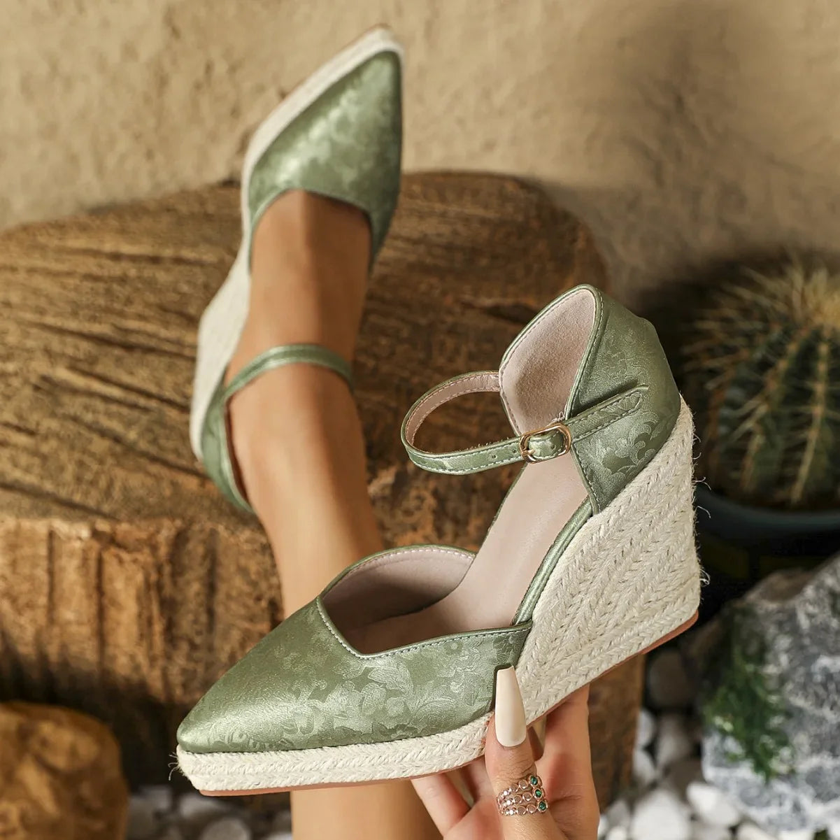 Raluca | Boho sleehak sandalen voor vrouwen - Stijlvol, comfortabel, zomerschoenen