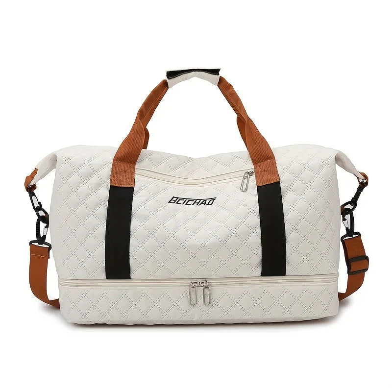 VaultVoyage | Grote reistas met schoenenvak - duurzame nylon weekendtas