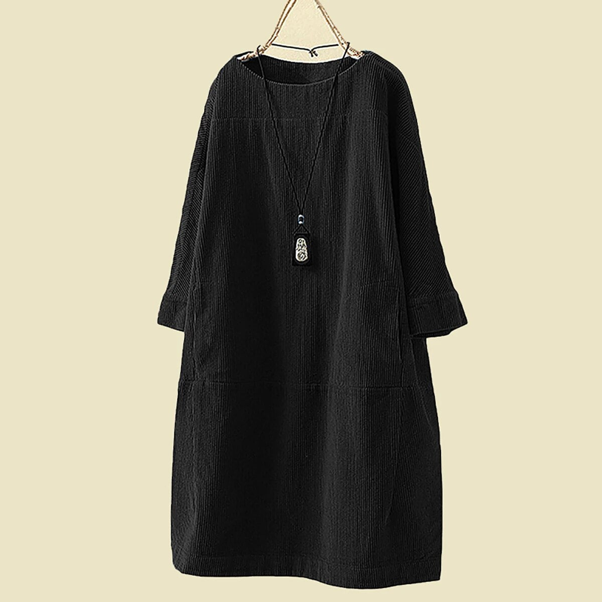 Laine | Elegante retrojurk voor dames – Casual-chique midi-jurk in vintage-stijl