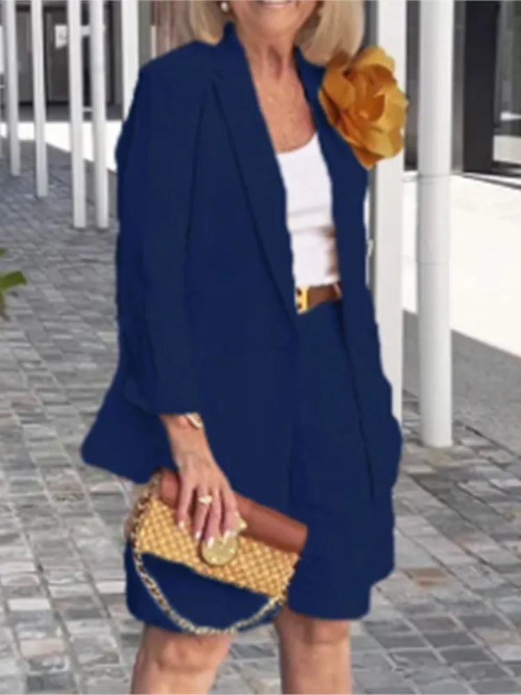 Qirah | 2-delige zakelijke set voor dames – Elegant vest & korte broek
