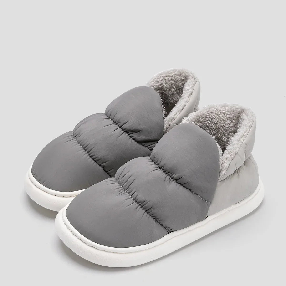 ComfiSlip | Pantoufles imperméables et antidérapantes avec doublure en peluche - Chaussures d'hiver confortables et douillettes